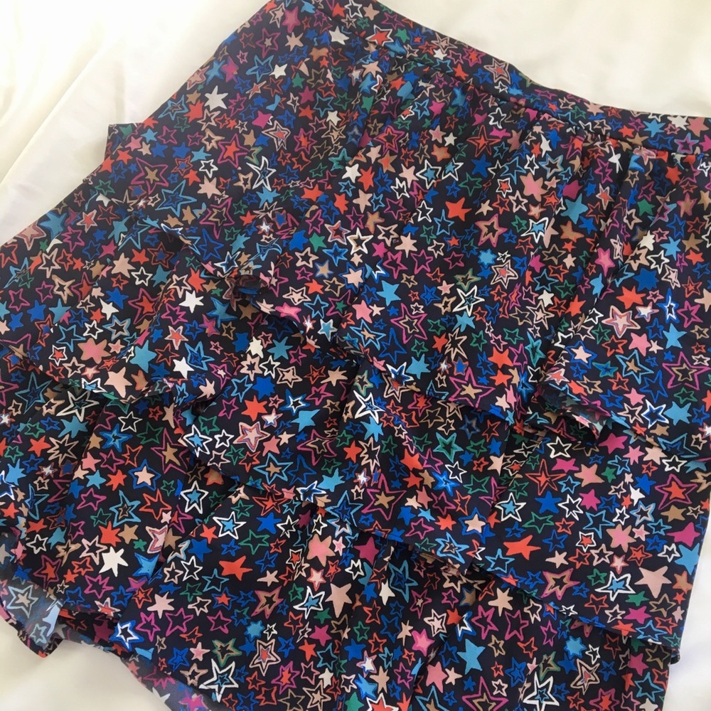 Jcrew cute star pattern skirt size 2